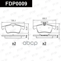 Колодки тормозные дисковые задние CADILLAC BLS FAP арт. FDP0009
