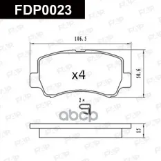 Колодки тормозные дисковые смесь CERAMIC Changan Star 2/ Changan Star 3/ CHERY KIMO/QQ6 FAP арт. fdp0023