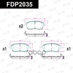 FDP2035 колодки дисковые передние! с антиск. пл Great Wall, Haval Jolion 20> FAP арт. FDP2035