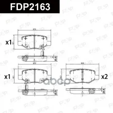 FDP2163 колодки тормозные задние! Geely Coolray SX11 19> FAP арт. FDP2163