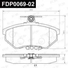 Колодки тормозные дисковые FAP арт. fdp0069-02