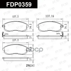 FDP0359 колодки дисковые! передние Nissan Teana J32 08> FAP арт. FDP0359