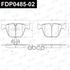Колодки тормозные дисковые задние ALPINA B7 (F01, F02) FAP арт. FDP0485-02
