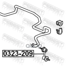 Тяга (стойка) стабилизатора FEBEST 0323-209 (51320S04003) Febest арт. 0323209