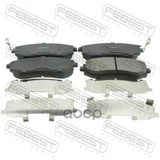 Колодки тормозные передние комплект (с противоскрипной пластиной) SUBARU IMPREZA G11 2000.02-2007.04 [JP] Febest арт. 0801G12F