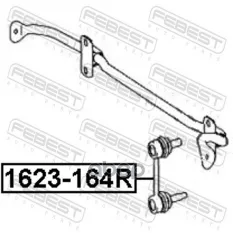 Тяга (стойка) стабилизатора FEBEST 1623-164R Febest арт. 1623-164R
