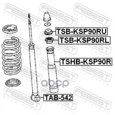 487550D070 ВТУЛКА ЗАДНЕГО АМОРТИЗАТОРА Febest арт. TSB-KSP90RU