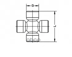 Крестовина карданной передачи GKN (Loebro) арт. U906