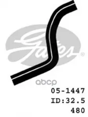 1657274050/2541117000/96350692 Шланг сист.охл.CHEVROLET Lanos 1.3/1.6 11/05-12/10 Gates арт. 05-1447