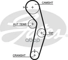 Ремень ГРМ GATES 5445XS (MD314456) Gates арт. 5445XS