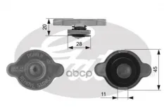 (7410-30077) Крышка расширительного бачка Honda Accord VIII 2004-, CR-V 2005- 2.2CTDi, Mazda 6 2002- Gates арт. RC232