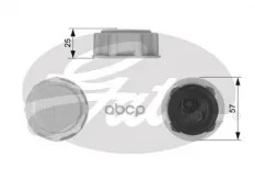 (7410-30069) Крышка расширительного бачка Ford (86- ), Opel (81-95), Saab 900, 9-3, 9-5, Skoda (91-02) Gates арт. RC227