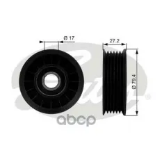 Ролик ремня GATES T38009 (24507684) Gates арт. T38009