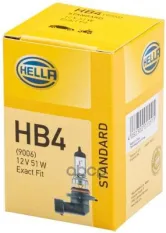 Лампа 12V HB4 51W HELLA Standart 1 шт. картон 8GH005636-121 HELLA арт. 8GH005636-121
