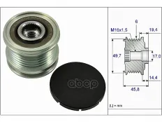 Обгонная муфта генератора MERCEDES W204,212,Sprinter,Vito 03=> INA 535 0168 10 (646 155 0115) Ina арт. 535016810