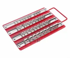 Держатель бит лоток: Размеры фиксаторов: 1/4inch - 10 шт., 3/8inch - 20 шт., 1/2inch - 10 шт. JTC арт. JTC-3412