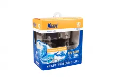 Автолампа H3 12v 55w (PK22s) Kraft Pro Long Life (2шт. блистер) Kraft арт. KT 700212