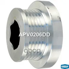 Шкив генератора металлический Krauf арт. APV0206DD