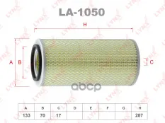 Фильтр воздушный LYNX LA-1050 (2811344000) LYNXauto арт. LA-1050