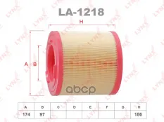 Фильтр воздушный NISSAN Cabstar(F24) 2.5D 06-13 LYNXauto арт. la-1218