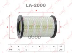 Фильтр воздушный NISSAN Pathfinder R50 3.2TD 97-04 LYNXauto арт. la-2000