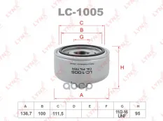 Фильтр масляный LYNX LC-1005 (062 115 561 A) LYNXauto арт. LC1005
