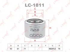 Фильтр масляный LYNX LC-1811 (2995811) LYNXauto арт. LC-1811