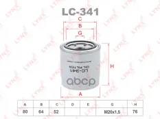Фильтр масляный LYNX LC-341 (15400PCX004) LYNXauto арт. LC341