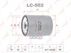 Фильтр масляный LYNXauto арт. LC502