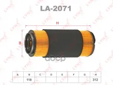 Фильтр воздушный LYNX LA-2071 (8671488) LYNXauto арт. LA2071