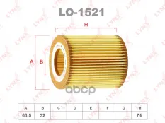 фильтр масляный! Fiat Croma/Grand Punto 1.9D 05>, Opel Astra/Vectra/Zafira 1.9CDTi 04> LYNXauto арт. LO1521