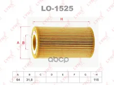 фильтр масляный! Opel Astra/Omega/Vectra 2.0Di/DTi/2.2DTi &16V 97> LYNXauto арт. LO1525