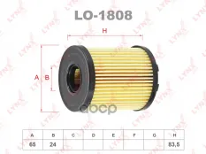 Фильтр масляный LYNX LO-1808 (71765460) LYNXauto арт. LO1808