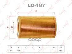 фильтр масляный! Audi A4/A6/A8 2.4-3.2FSi 04> LYNXauto арт. LO187