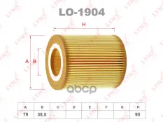 Фильтр масляный LYNX LO-1904 (1109AV) LYNXauto арт. LO1904