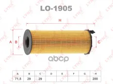 Фильтр масляный LAND ROVER Range Rover III 3.6D 06> / Range Rover Sport I 3.6D 06> LYNXauto арт. lo-1905