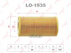 Фильтр масляный (картридж) LYNXauto арт. LO1935