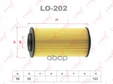 Фильтр масляный LYNX LO-202 (263202A000) LYNXauto арт. LO202