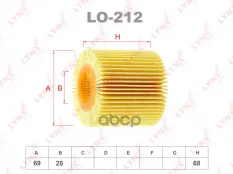 Фильтр масляный TOYOTA Auris(E150, E180) 1.4D 07>, Camry(V40, V50, V70) 2.5-3.5 06>, Corolla(E150, E180) 1.4D 06>, RAV 4 III-IV 2.5 08>, Venza 2.7 08>