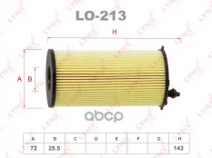 Фильтр масляный LYNX LO-213 (68032 204AA) LYNXauto арт. lo-213