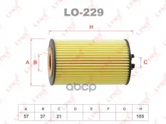 фильтр масляный! Opel Astra/Corsa/Meriva/Vectra 1.2-1.8 03> LYNXauto арт. LO229