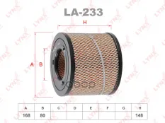 Фильтр воздушный ISUZU D-Max 02-12 2.5 D  3.0 D / Trooper III 98-04 3.0 DTI  OPEL Monterey B 98-99 3 LYNXauto арт. la-233