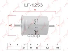 фильтр топливный! Audi A4/A6, Ford Galaxy 95>,VW Golf/Passat 1.6-2.8i 88> LYNXauto арт. LF1253
