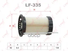 Фильтр топливный AUDI A3 1.6D-2.0D 12-17 / Q3 2.0D 14>  SKODA Superb(3V) 2.0D 15>  Octavia(NX/5E) 1. LYNXauto арт. lf-335