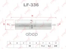 Фильтр топливный AUDI A4 2.0D-3.0D 07> / A5 2.0D-3.0D 08-17 / A6 2.0D-3.0D 10-18 / A7 3.0D 10-17 / A LYNXauto арт. lf-336