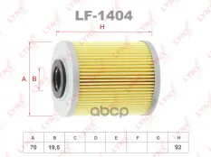 Фильтр топливный MITSUBISHI Carisma 1.9D 00> / Space Star 1.9D 01>  NISSAN Primera(P12) 1.9D 02>  OP LYNXauto арт. lf-1404