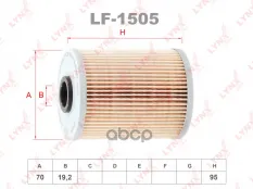 Фильтр топливный OPEL Astra G/H 1.7D-2.2D 98> / Combo 1.7D 01> / Corsa C 1.7D 00> / Frontera B 2.2D LYNXauto арт. lf-1505