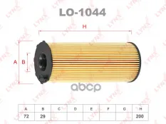 Фильтр масляный (картридж) LYNXauto арт. LO1044