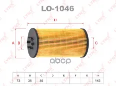Фильтр масляный LYNX LO-1046 (79198405) LYNXauto арт. LO1046