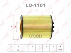 Фильтр масляный LYNX LO-1101 (11417508642) LYNXauto арт. LO1101